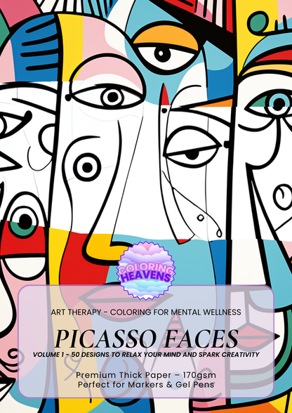 Coffret de 4 livres sur les visages de Picasso