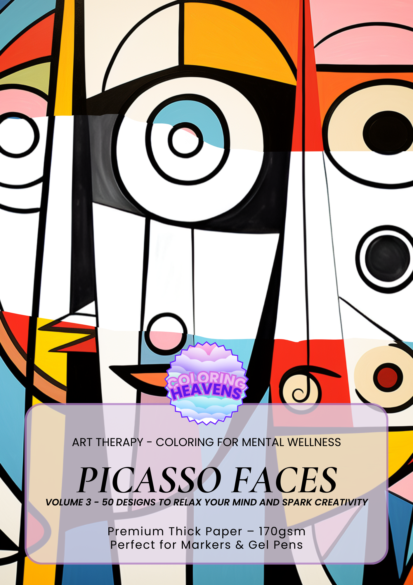 Coffret de 4 livres sur les visages de Picasso