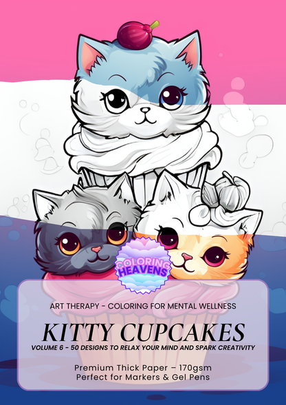 Coffret Cupcakes Kitty (6 livres)