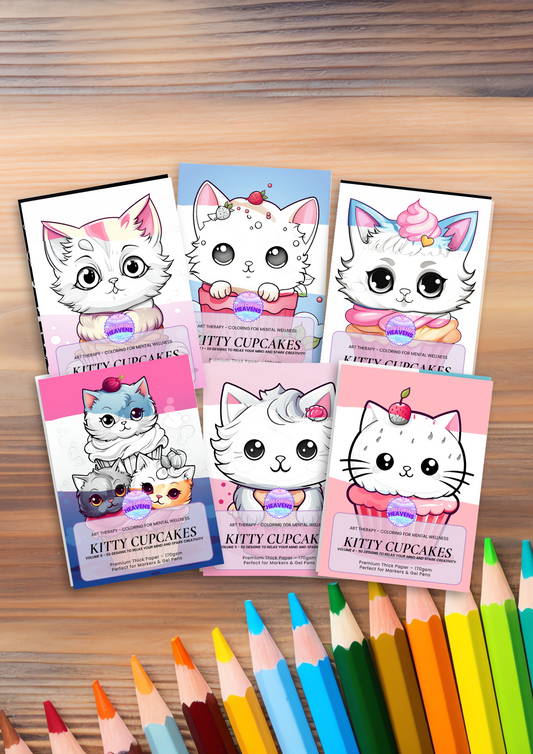 Coffret Cupcakes Kitty (6 livres)