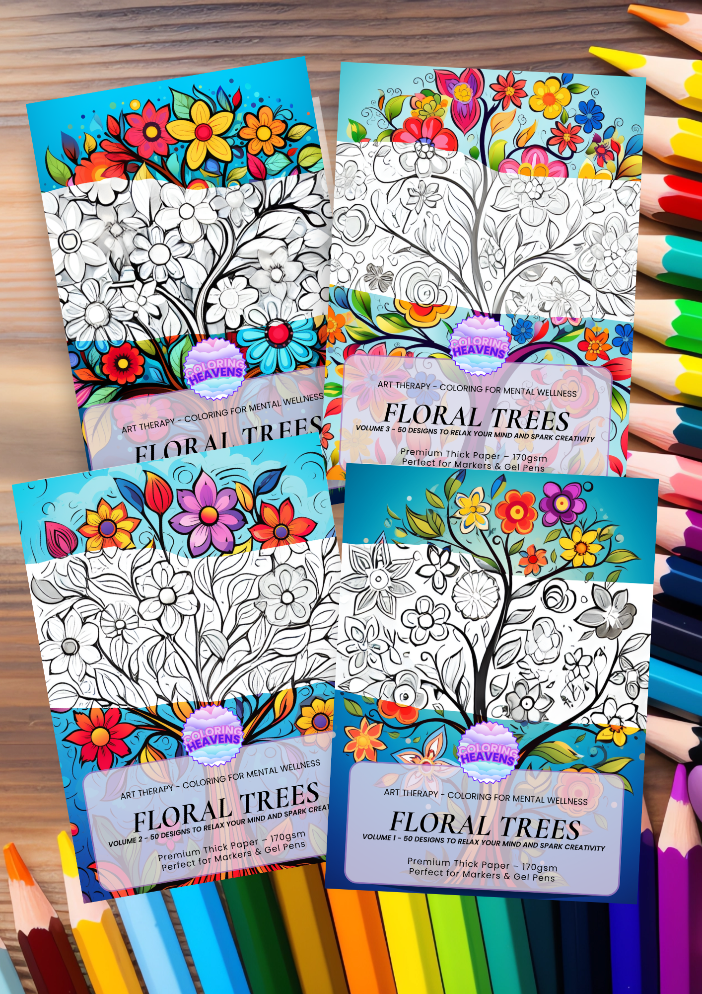 Coffret Arbres fleuris (4 livres)