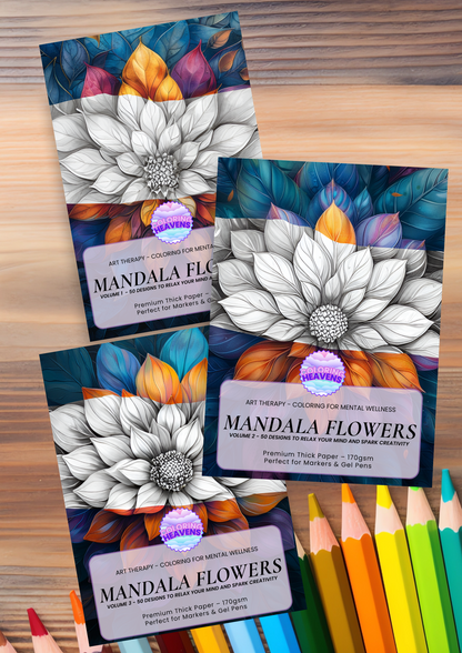 Coffret Mandala Fleur (3 Livres)