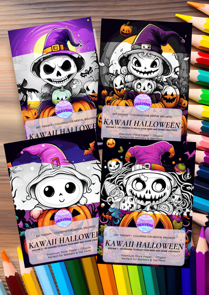 Coffret Halloween Kawaii (4 livres)