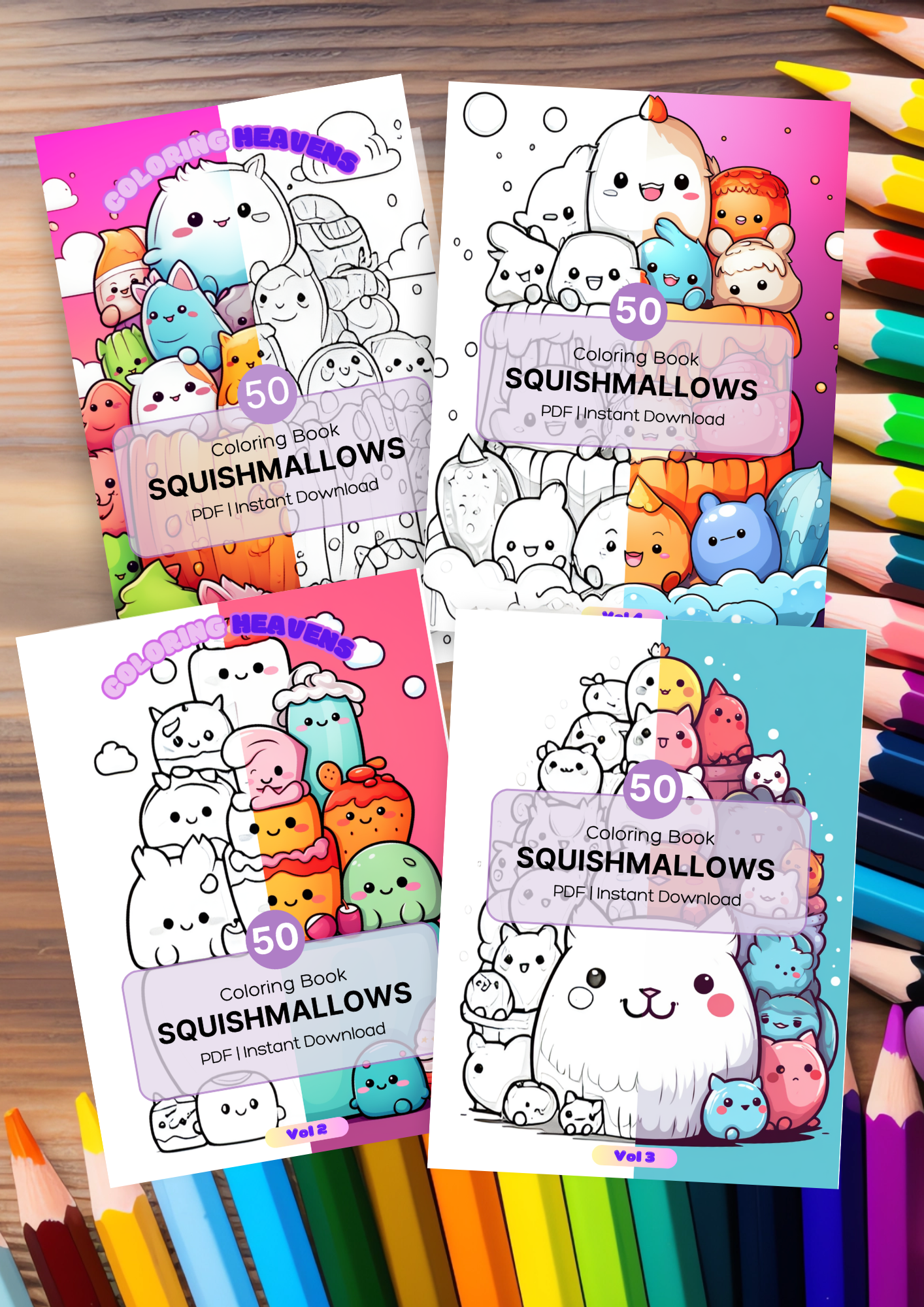 Coffret Squishmallow (4 livres)